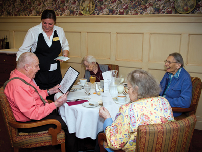 assisted living dining room