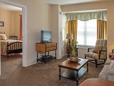 assisted living photo of private room area