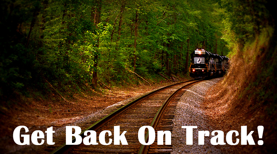 Train coming down the tracks