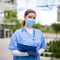 Nurse with mask